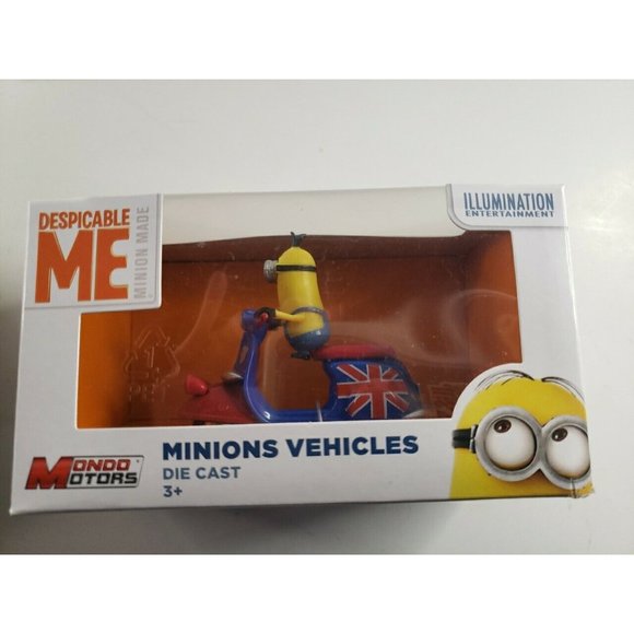 Despicable Me Minion Made Die Cast Vehicles Mondo Motors Toy - Scooter - Picture 2 of 4